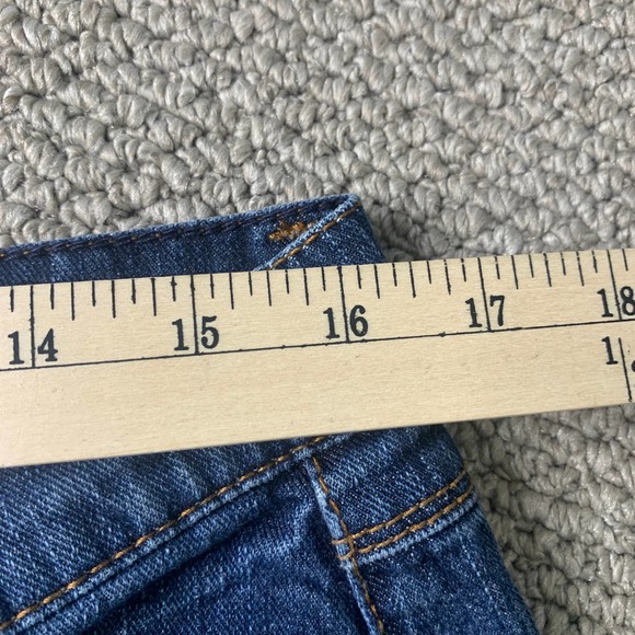 Bootheel Womens Shorts‎ Size 31/10 Blue Dark Wash Denim Boyfriend Mid Rise - Picture 8 of 12